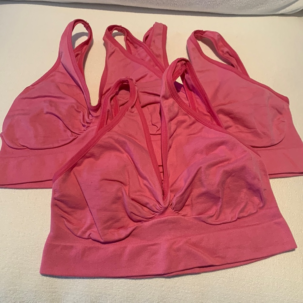 3 Pink bralettes - Shear Shapewear